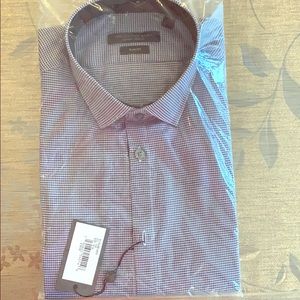 New John Varvatos Tailored Dress Shirt 16.5 34/35